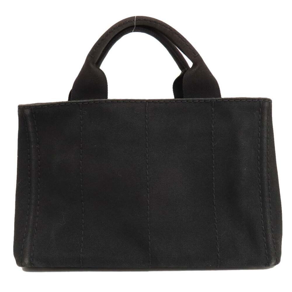 Prada Canapa Handbag Canvas 2way Black